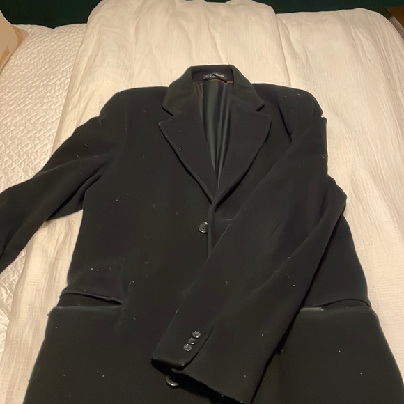 A black, long pea coat. The original teller coat - Picture 1 of 3